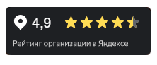 Рейтинг организации в Яндексе